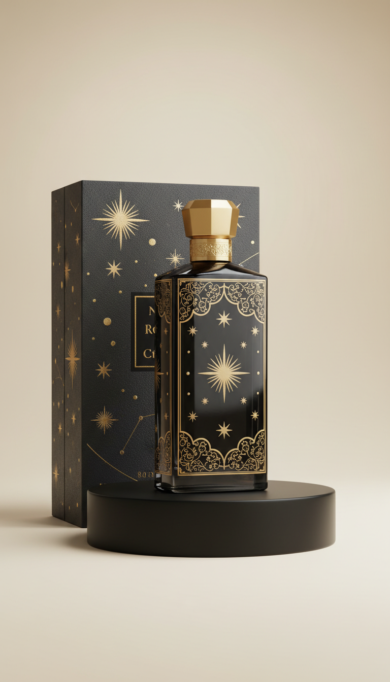 Limited edition noir céleste bottle